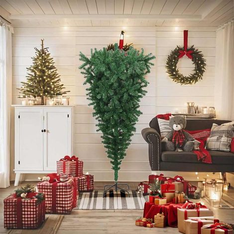 vidaXL Weihnachtsbäume PVC, Steel Grün (1/5)