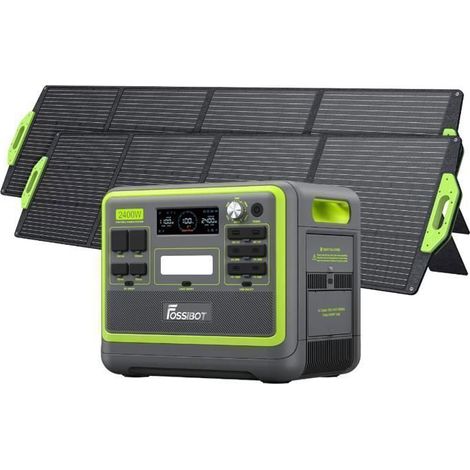 Generador Eléctrico Portátil - FOSSIBOT - F2400 - 2048Wh - 2400W - 2 Paneles Solares 200W (1/5)