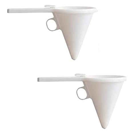 Embudo ajustable de 2 piezas para glaseado y dulces, dispensador de mantequilla, utensilio de repostería, adecuado para uso en la cocina y el hogar. (1/2)