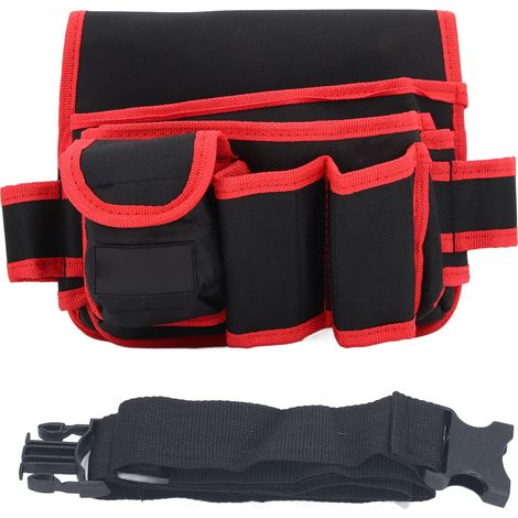 Riñonera de electricista, bolsa de herramientas, bolsa de cinturón de tela Oxford, kit de reparación multifuncional portátil (1/5)