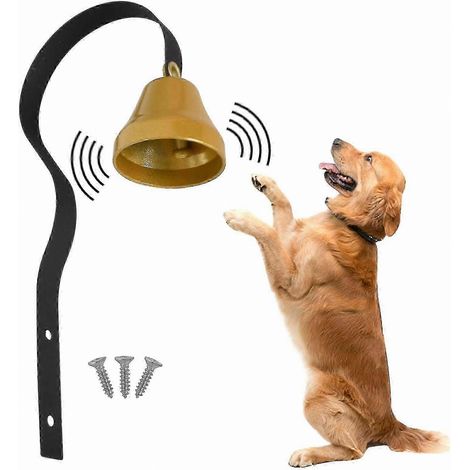 Sonnette murale pour chien, idéale pour l'apprentissage de la propreté, en métal résistant, pour les propriétaires d'animaux. (1/5)