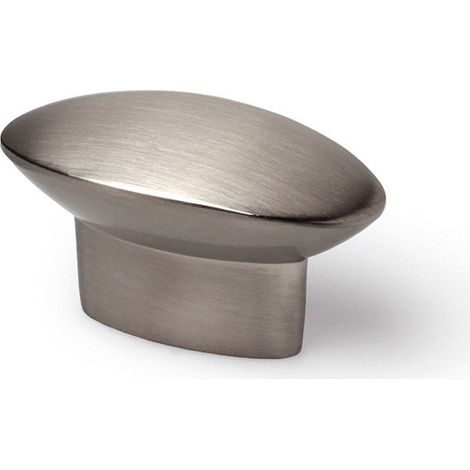 Blister avec 4 boutons de meuble en métal, finition nickel satiné mod.743 41x19mm rei.