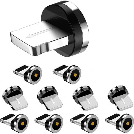Conectores magnéticos para cables de carga de Apple, paquete de 10, cabezales de carga magnéticos de Apple (1/5)