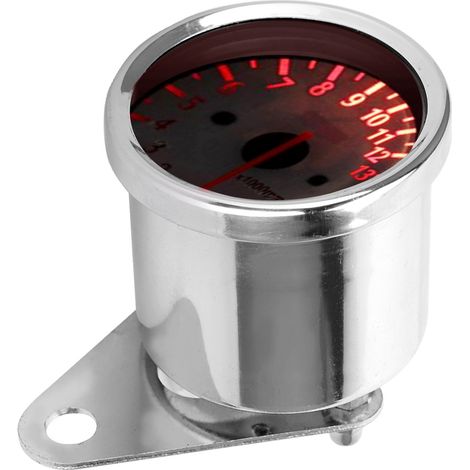 Compte-tours électronique universel pour moto DC 12V écran LED jauge 13000 tr/min (1/5)