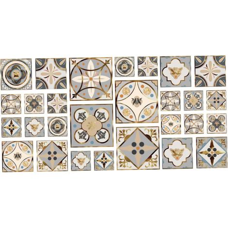 28 Pièces Autocollants De Carrelage Mural Carrelage à Décoller Et à Coller (1/5)