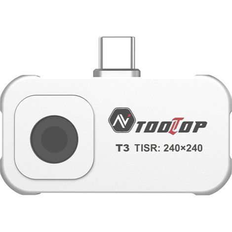 Caméra thermique, résolution améliorée 240 × 240, caméra infrarouge 25 Hz, USB-C, enregistrement photo et vidéo, plage de température de -20 °C à 550 °C
