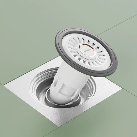 (white)Shower Floor Drain Strainer Sewer Anti Odor Insect Inner Core Floor Drain Kitchen Drain Bath Fixture Accessories (1/4)