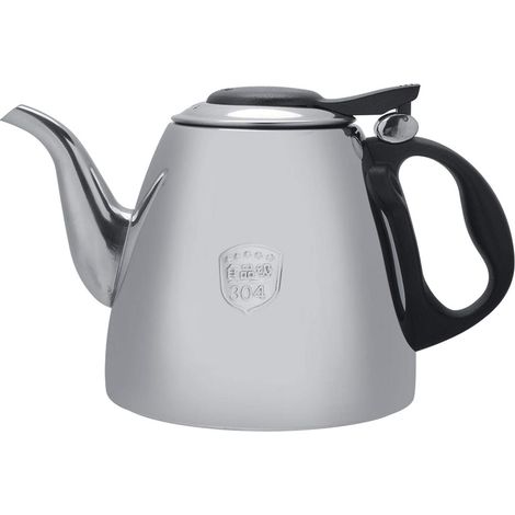 Théière pour cuisinière, 1,5 L Cafetière Kettle Acier inoxydable, Bouilloire pour induction, Bouilloire sur plaque de cuisson, Bouilloires poignée résistante à la chaleur, Pour Thé et Café(1,5 L) (1/5)