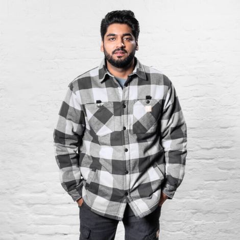 Veste STIER Heavy Lumber bci coton S gris écossais (1/5)