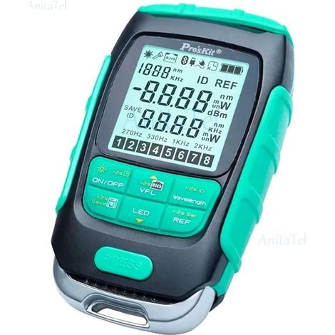 Testeur de câbles à fibre optique Proskit 4 In 1 Fiber Multimeter, Optical Power Meter VFL LAN Cable Tester + Flashlight(MT-7615 15mw) (1/5)