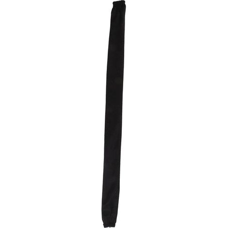 Couverture de chaîne en tissu de flanelle anti-poussière, longueur 60cm, largeur 5cm, avec fermeture éclair pour la Protection, noir (1/5)