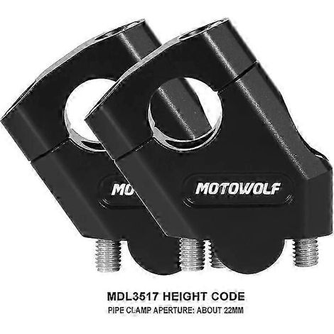 Rehausseurs de guidon Yvan pour Yamaha XJR1200 et XJR1300 (fixation par collier), 3 couleurs disponibles - Accessoires moto (1/5)