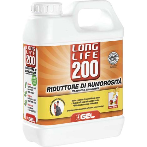 Réducteur de bruit pour systèmes de chauffage "Long Life 200" Bidon de 1 litre.