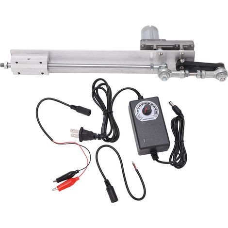Moteur linéaire va-et-vient 12V, course 3 à 15 cm cycle télescopique, actionneur linéaire réciproque, prise US 100-240V, 90 cycles par minute (1/5)