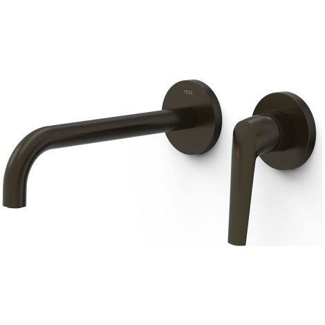 Mitigeur lavabo encastré bec 237 mm Noir Bronze - TRES 28130022KMB (1/2)