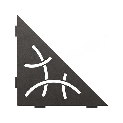 Tablette CURVE S1 SCHLUTER Finition Alu structurée Anthracite "TSDA"