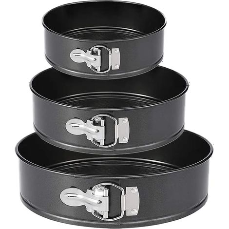3-teiliges Set: Kuchenform, Backblech, 18/20/22 cm, antihaftbeschichtet (1/4)