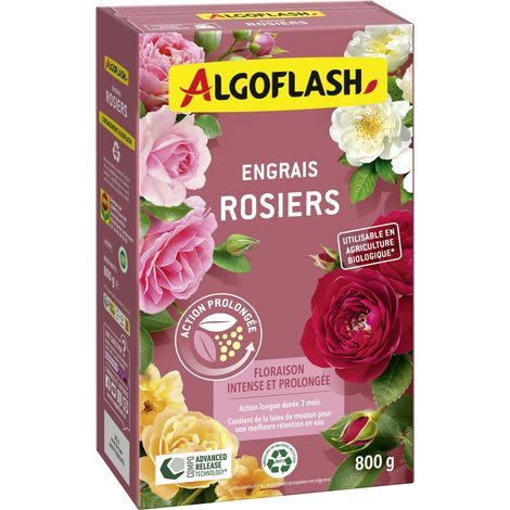 Engrais Rosiers, Utilisable en Agriculture Biologique - 800 g (1/4)