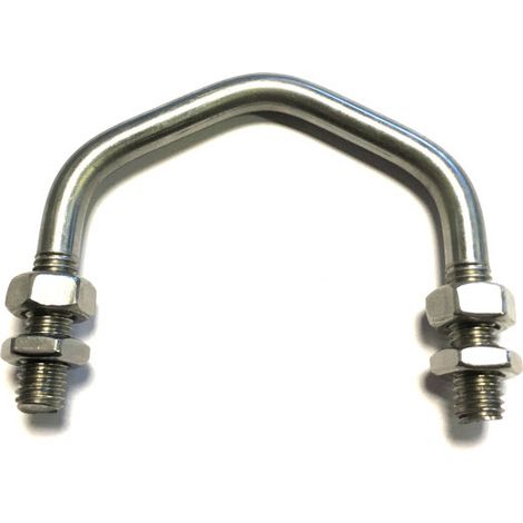 V-Bolt / Aerial Bolt M8 x 35 mm Thread, 37 mm Inside Diam, 56 mm Inside Height T316 Stainless Steel