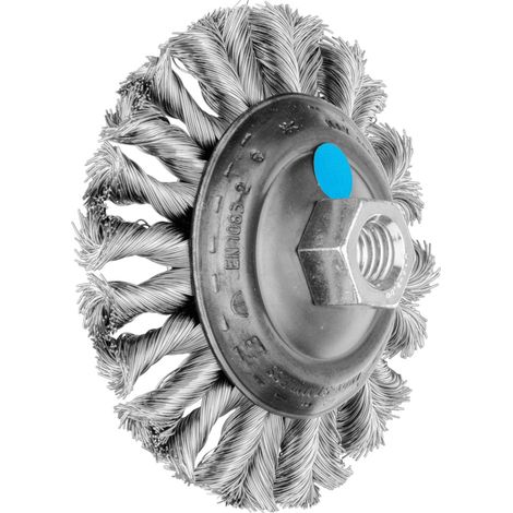 PFERD TOOLS COMBITWIST Kegelbürste gezopft KBG Ø 100x13 mm M14 Edelstahl-Draht-Ø 0,35 mm Winkelschleifer (1) (1/5)
