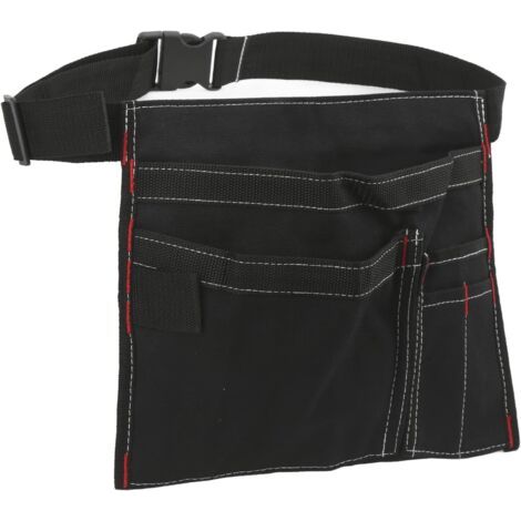 Pochette Ceinture à Outils Simple Face, Tablier de Travail en Toile 6 Poches avec Sangle réglable, Ceinture à Outils pour mécanicien, Charpentier, Jardinier, Bricoleur
