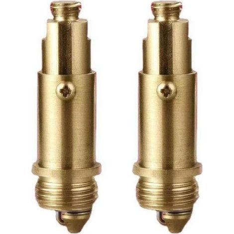 Bonde À Ressort - Laiton - Pour Lavabo Et Baignoire Pop Up Click Clack - Diamètre 8 Mm - Longueur Rétractable 10 5 Mm - Lot De 2 (1/3)
