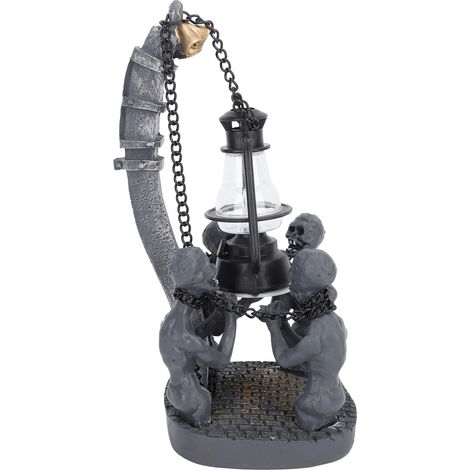 Set mit 4 Halloween-LED-Totenkopflampen, kompakte und edle Harzdekoration fürs Büro (1/5)