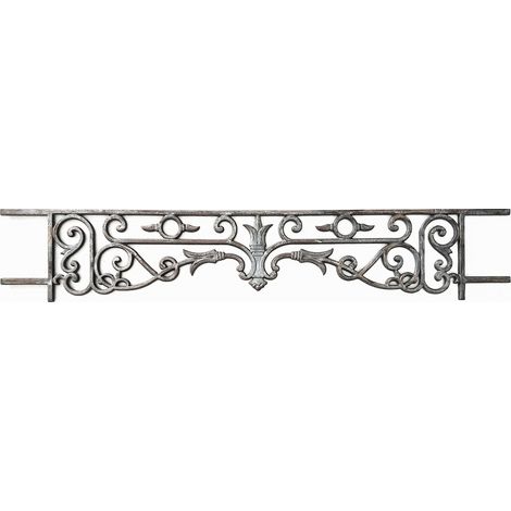 Deco Fer Forge – Appui de fenêtre en fonte d'époque 1100mm – Longueur 1100mm – Pour tableaux de fenêtre 1000 à 1040mm – Style Haussmannien