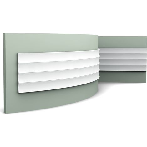 Carton complet de 10 panneaux muraux W114F VALLEY - L 200 x H 25 x L 1,5 cm - ORAC DECOR