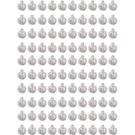 Paquete de 100 bolas LED, impermeables, multicolores, de bajo consumo, con una duración de batería de 10 horas, ideales para fiestas y bodas. (1/5)
