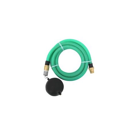 Tuyau d'aspiration avec raccords en laiton, vert, 1,1" 4 m PVC-Crezuo