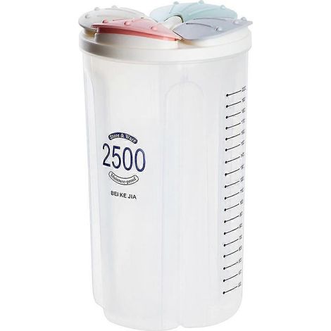 Boîte de rangement transparente en plastique pour aliments secs (1/5)