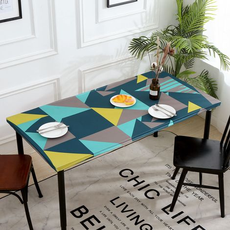 Nappe rectangulaire bords élastiques résistante = patchwork 6ft 183x76cm (1/3)