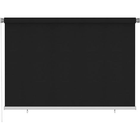 Maison Exclusive - Store roulant d'extérieur 225 (l) x 140 (H) cm noir (1/5)