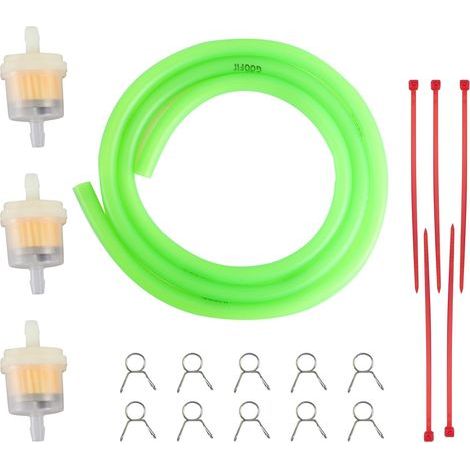 vert moto filtre à carburant ligne pinces à ressort pinces tube tuyau intérieur dia moto huile essence universel dirt atv cyclomoteur scooters pack de poche vélo (1/5)