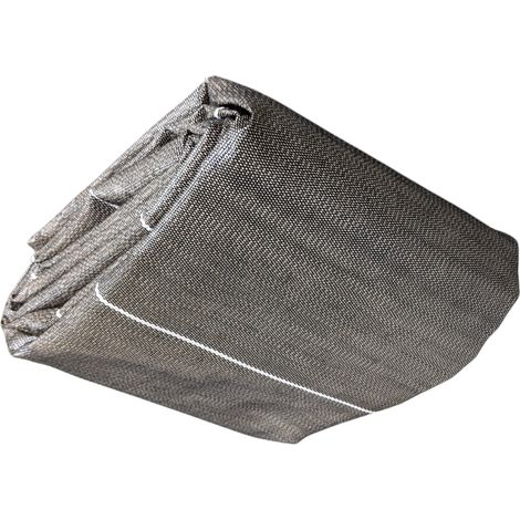 Toile de paillage tissée anti mauvaises herbes Longueur 10m Largeur 2,07m Marron 130gr m2 bache film ZENLYS (1/5)