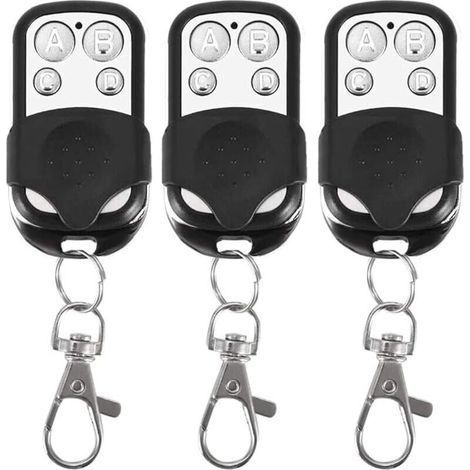 Set mit 3 Universalfernbedienungen, Festcode, mit einer Frequenz von 433,92 MHz, für automatische Tore (1/5)