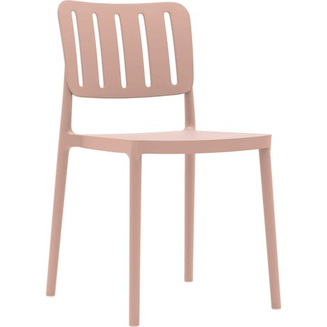 Sedia Rebecca Mobili Jasaek 82x42x53 Polipropilene Rosa Moderno (1/5)