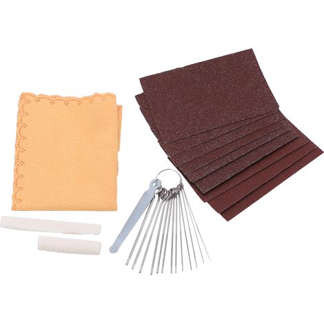 Gitarrenpolier-Schleifpapier-Set, starkes Antirost-Schleifpapier für Sattel und Steg, Instrumentenzubehör (1/5)