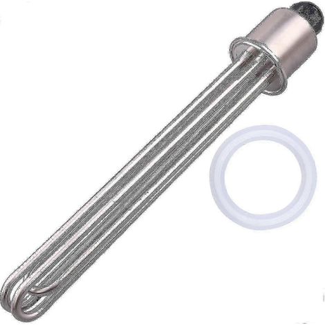 Chauffage électrique en forme de U à trois clips de 2 pouces, 380 V 9000 W, pour chauffer l'eau dans les chaudières de brassage. (1/3)