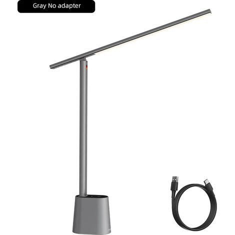 Lampe bureau LED pliable oculaire gris (1/5)