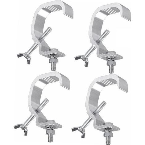 Pince de lumière de scène robuste, Kit de crochets de lampe en aluminium moulé pour projecteur à tête mobile 4 pièces (1/5)