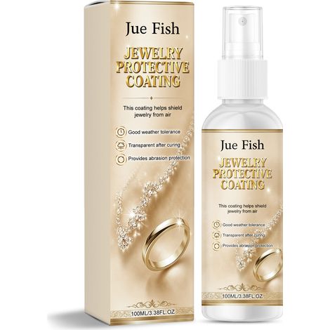 Spray protecteur pour bijoux Jue Fish - Nettoyage, détachage, protection anti-oxydation et entretien des bijoux 100 ml (1/5)
