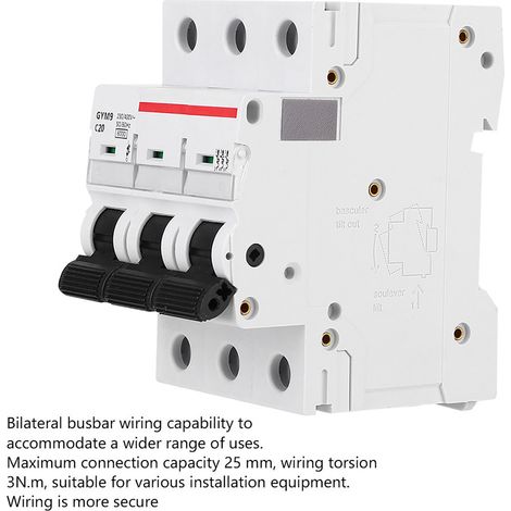 GYM9-C65 Disjoncteur Modulaire 3 Pôles 400VAC Premium (1/5)