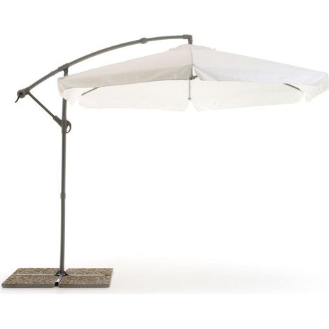 OMBRELLONE MOON Diam. 3 metri bianco 300x230 h cm
