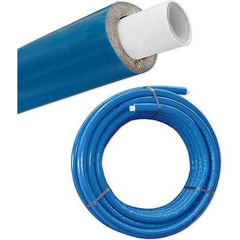 Iso - Mehrschichtverbundrohr 20 x 2 mm / blau - 6 mm Isolierstärke - Rolle 50 m