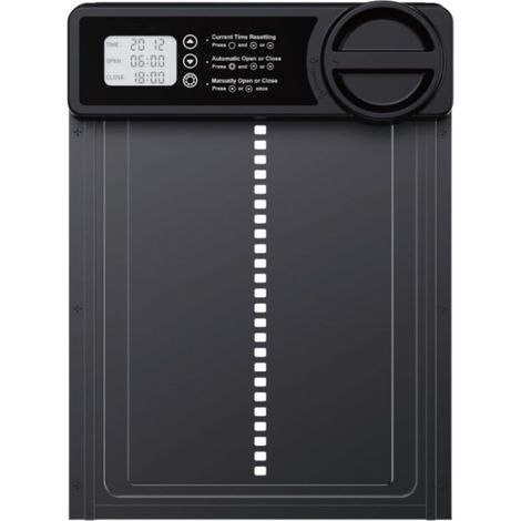 Poulailler automatique avec réglage en un clic IP45 étanche en alliage d'aluminium résistant aux intempéries Installation facile, fonction anti pincement, fiable par tous les temps (1/5)