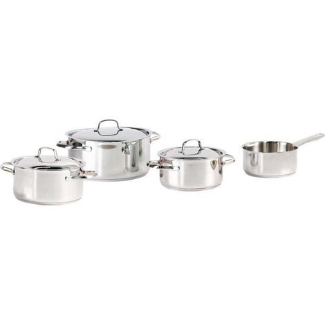 Batteria da cucina - Tutti i fuochi, incluso induzione - COSY & TRENDY-DAILY - Acciaio inossidabile - 7 pezzi (1/3)