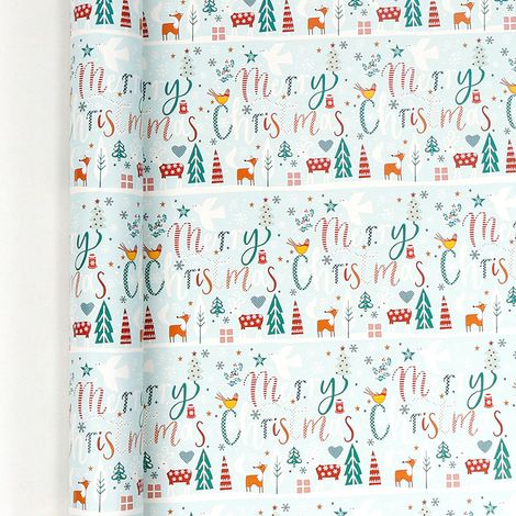 Rouleau extra-large de papier cadeau de Noël (70 cm de large x 8 m de long).