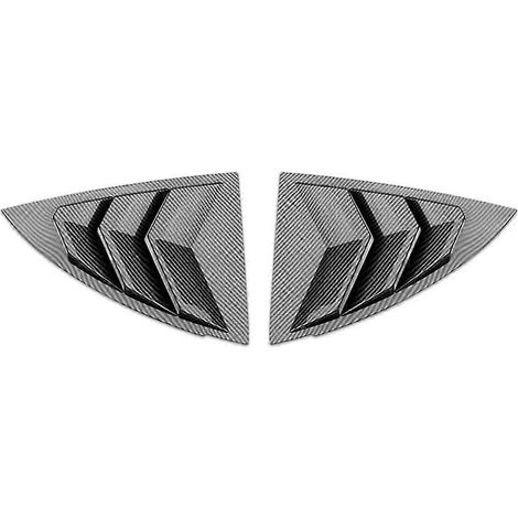 Pour Model 3 Y Louvre Triangle Arrière Sequins Pièces de Modification Extérieures, Fibre de Carbone, C (1/5)